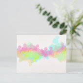 Multicolored regenboogWaterverf Abstract ontwerp Briefkaart (Staand voorkant)