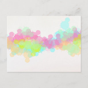 Multicolored regenboogWaterverf Abstract ontwerp Briefkaart