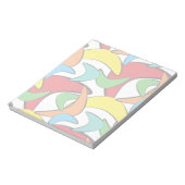Multicolored Retro Boomerang Pattern Notitieblok (Linkerzijde)