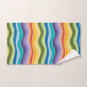 Multicolored rimpelpatroon 2 bad handdoek (Handdoek)