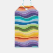 Multicolored rimpelpatroon 2 cadeaulabel (Achterkant)