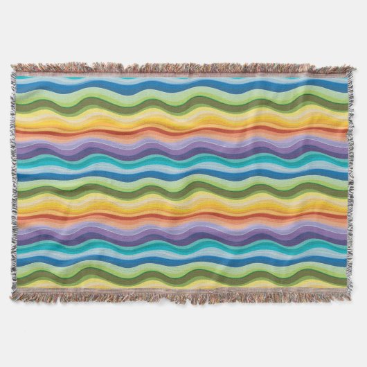 Multicolored rimpelpatroon 2 deken (Voorkant)