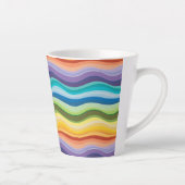 Multicolored rimpelpatroon 2 latte mok (Rechts)