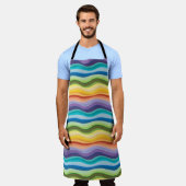 Multicolored rimpelpatroon 2 schort (Gedragen)