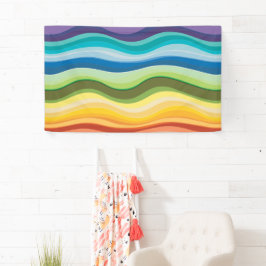 Multicolored rimpelpatroon 2 spandoek