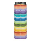 Multicolored rimpelpatroon 2 thermosbeker (Achterkant)