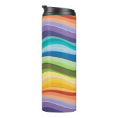 Multicolored rimpelpatroon 2 thermosbeker (Geroteerd rechts)