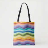 Multicolored rimpelpatroon 2 tote bag (Voorkant)