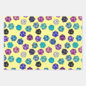 Multicolored RPG D20-desktop Inpakpapier Vel (Voorkant 2)