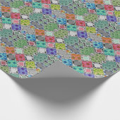 Multicolored , rustige , patchwork , patches cadeaupapier (Hoek)