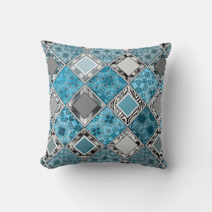 Multicolored , rustige , patchwork , patches kussen