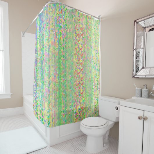 Multicolored Shimmery Shower Curtain Douchegordijn (In situ)