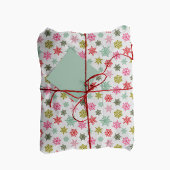 Multicolored snowflake pattern – winter christmas cadeaupapier