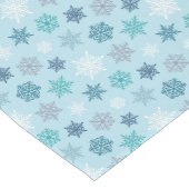 Multicolored snowflake pattern – winter christmas korte tafelloper (Hoek)
