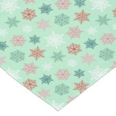 Multicolored snowflake pattern – winter christmas korte tafelloper (Hoek)