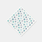 Multicolored snowflake pattern – winter christmas servet (Hoek)