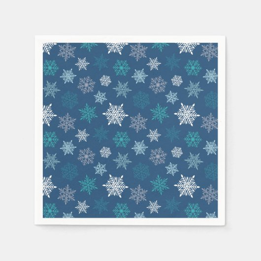 Multicolored snowflake pattern – winter christmas servet (Voorkant)
