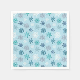 Multicolored snowflake pattern – winter christmas servet