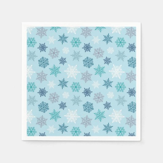 Multicolored snowflake pattern – winter christmas servet (Voorkant)