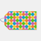 Multicolored Spots Birthday Gift Labels Cadeaulabel (Achterkant Horizontaal)