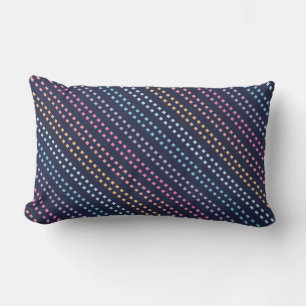 Multicolored Square Lined Pattern Kussen