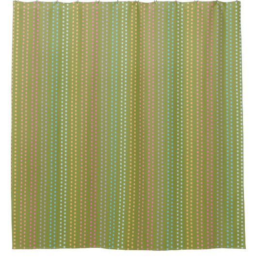 Multicolored Square Pattern Douchegordijn (Voorkant)
