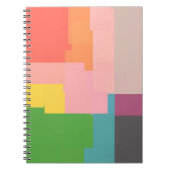 Multicolored Square Pattern Notitieboek (Voorkant)