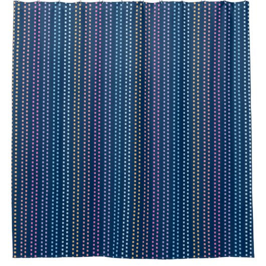 Multicolored Square Pattern Shower Curtain Douchegordijn (Voorkant)