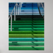 Multicolored stairs poster (Voorkant)