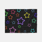 Multicolored Starry Night Fleece Deken (Voorkant (Horizontaal))