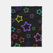 Multicolored Starry Night Fleece Deken (Voorkant)