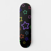 Multicolored Starry Night Persoonlijk Skateboard (Voorkant)