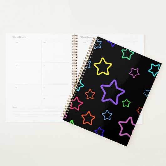 Multicolored Starry Night Planner (Display)