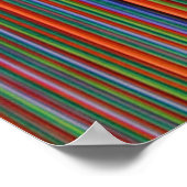 Multicolored striped illustratie poster (Hoek)