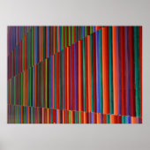 Multicolored striped illustratie poster (Voorkant)