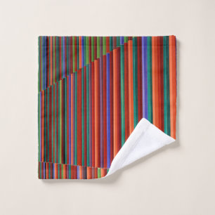 Multicolored striped illustratie washandje