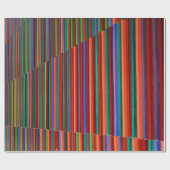 Multicolored striped illustration cadeaupapier (Vlak)