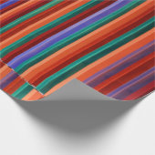 Multicolored striped illustration cadeaupapier (Hoek)