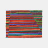 Multicolored striped illustration fleece deken (Voorkant (Horizontaal))