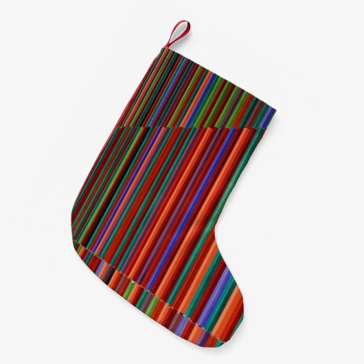 Multicolored striped illustration kleine kerstsok (Voorkant (Hangend))