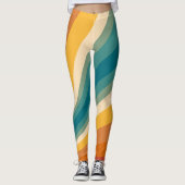 Multicolored striped leggings (Voorkant)