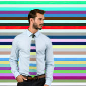 Multicolored Striped Necktie Variant #21 Stropdas