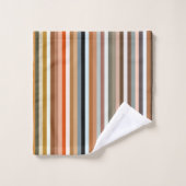 Multicolored Striped Pattern Bad Handdoek (Wasdoekje)