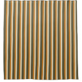 Multicolored Striped Pattern Douchegordijn (Voorkant)
