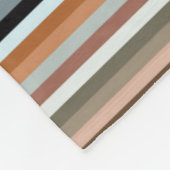 Multicolored Striped Pattern Fleece Deken (Hoek)