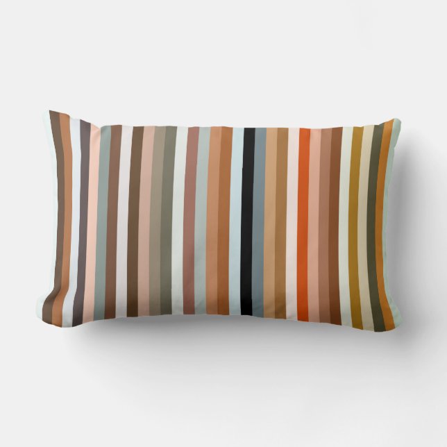 Multicolored Striped Pattern Kussen (Voorkant)