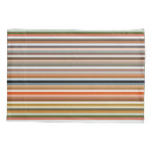 Multicolored Striped Pattern Kussensloop (Achterkant)