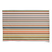 Multicolored Striped Pattern Kussensloop (Voorkant)