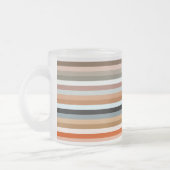 Multicolored Striped Pattern Matglas Koffiemok (Links)