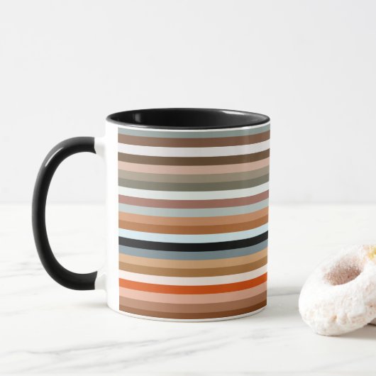 Multicolored Striped Pattern Mok (Met donut)